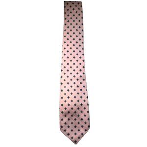 Rothschilds Polyester Tie Neck Pink Green Blue White Art Deco Swing 58" X 3" Ret